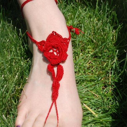 Irish Rose barefoot sandals