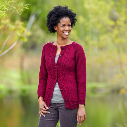 791 Fiona Cardigan - Knitting Pattern for Women in Valley Yarns Valley Yarns Superwash