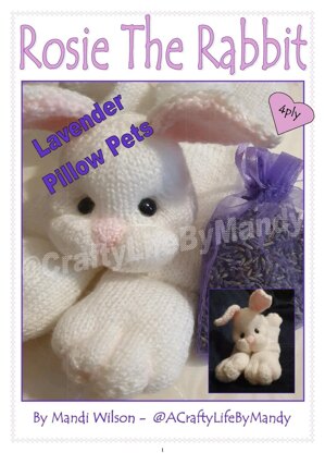 Lavender Pillow Pets - Rosie The Rabbit