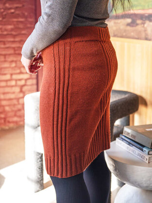 Lesene Skirt in Berroco Merino 401  - Downloadable PDF