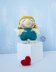 Small Cupid doll knitting flat