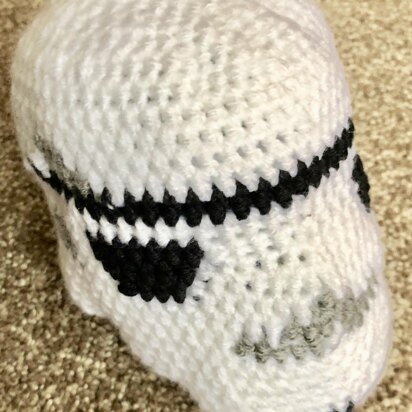 Stormtrooper helmet crochet pattern