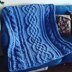 Celtic Cable Saxon Braid Baby Blanket