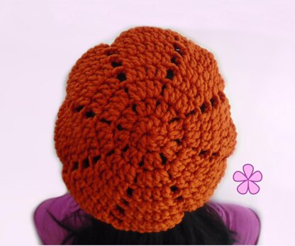 Crochet beret easy level. Sunbeams _ M03