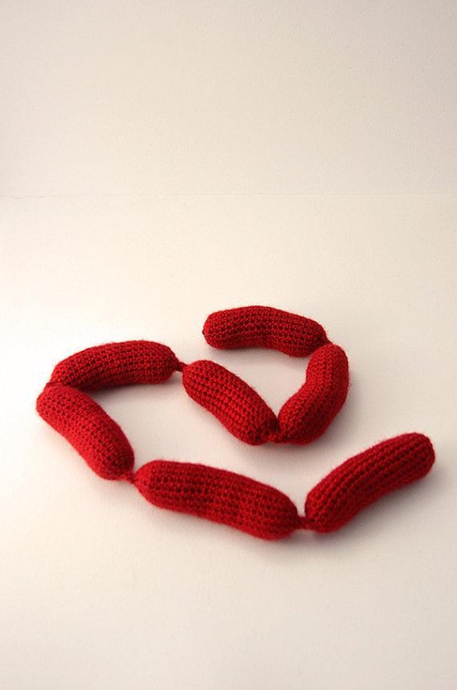 Sausage Chain Crochet Pattern, Sausage Chain Amigurumi, Sausage