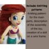 Toy knitting pattern, Knitting The Little Mermaid doll