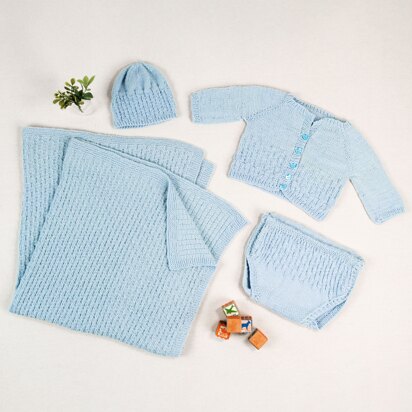 #1337 Snowbell -  Layette Knitting Pattern for Babies in Valley Yarns Superwash Sport