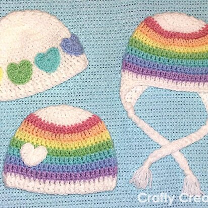 Rainbow Baby Beanies