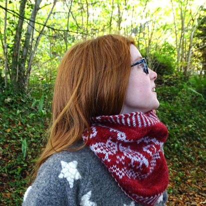 Meandering Rib Scarf in Lion Brand Fishermen's Wool - 70809AD