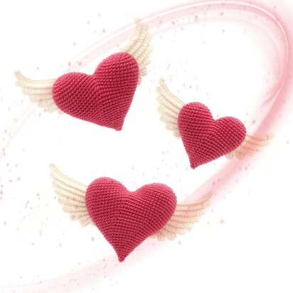 Hearts with Wings, 3 sizes