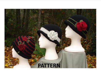 Rolled Brim Cloche Hats - PA-102