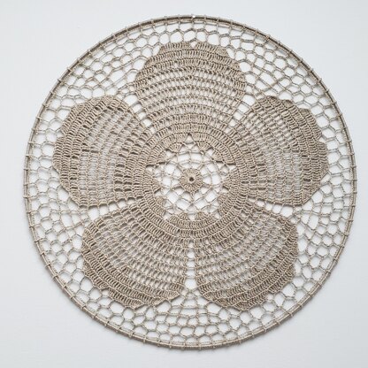 Mandala Primrose - Crochet Wall Decor