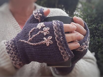 Blossom Fingerless Gloves