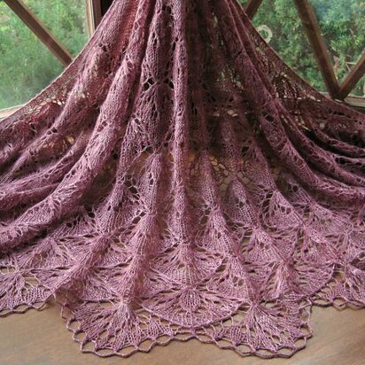 Blooming Stitch Shawl