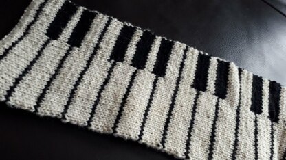 Double Knit Keyboard Scarf