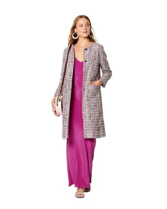 Burda Style Misses' Coat – Jacket – Collarless B6248 - Paper Pattern, Size 8-18