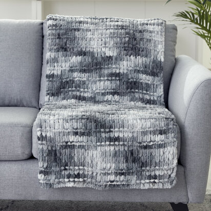 Spaced Garter Ridge Blanket in Bernat Alize Blanket-EZ - Downloadable PDF