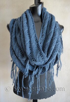 #123 Sophisticated Boho Lace Eternity Scarf