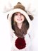 Rudy the Reindeer Hooded Scarf