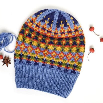 SCHAPKA Fair Isle Hat