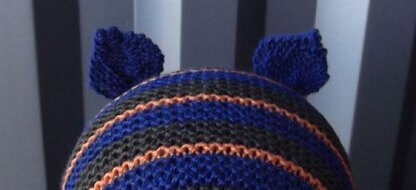 Bear-y Hat Garter Stitch Bonnet with Ears