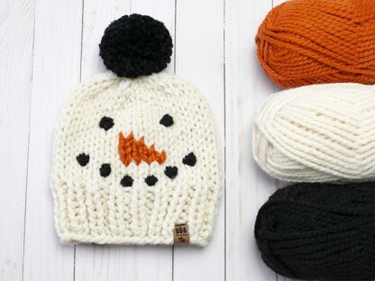 Snowman Pompom Hat