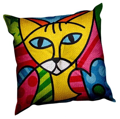 Margot Colourful Cats Tapestry Cushion Kit - 40cm x 40cm