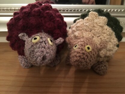 Easter sheep bobble stitch