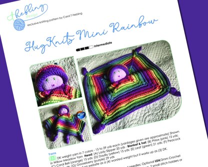 Rainbow Doll Lovey  kp4520