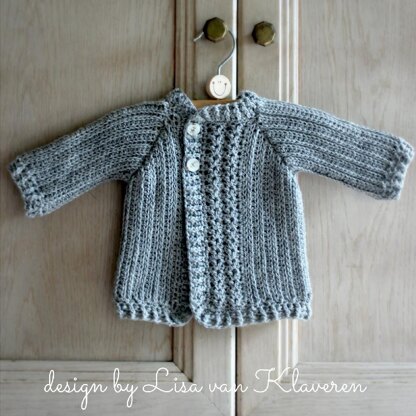 Simple Cable Baby Cardigan