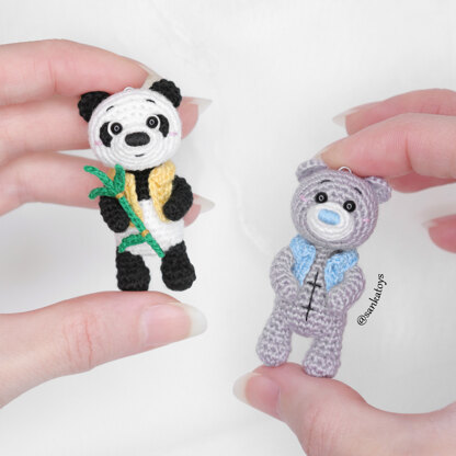 Mini panda & teddy