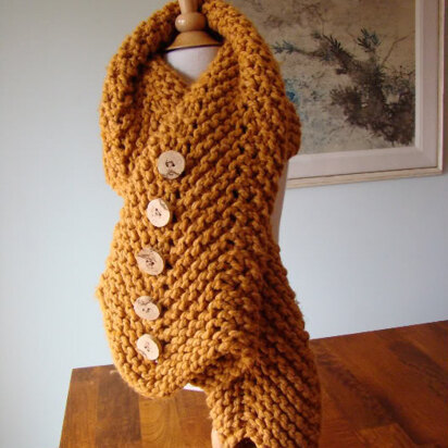 Cedar Wrap Cape in Spud & Chloe Outer - Downloadable PDF - knitting pattern