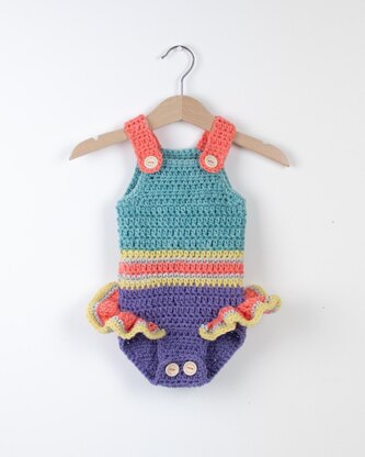 Crochet Baby Romper Mermaid Princess