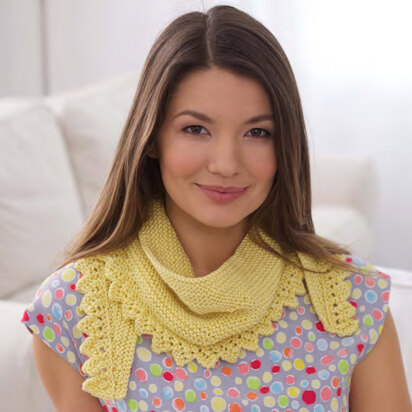 Short Row Shawlette in Caron Simply Soft - Downloadable PDF