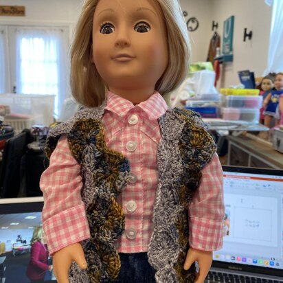 Grace a 18" doll vest