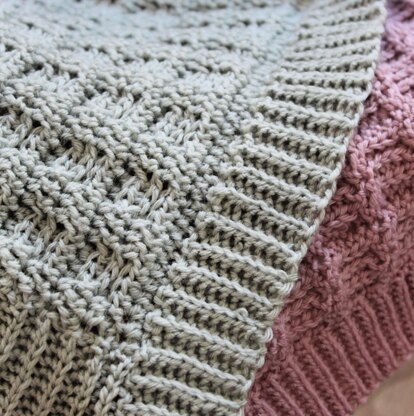 Knit-Look Waffle Blankets