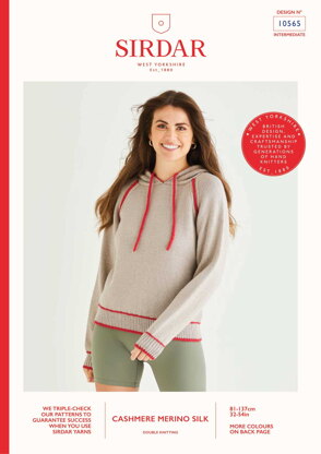 Title Holder Hoodie in Sirdar Cashmere Merino Silk in Sirdar - 10565 - Downloadable PDF