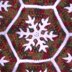 Christmas Snowflake Afghan C-120