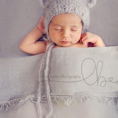 Newborn Teddy Bear Bonnet