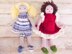 Rose and Bianca Knit Dolls