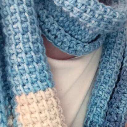 One-skein Crochet Scarf Pattern, Bernat Blanket Yarn Scarf Crochet Pattern,  Quick & Easy Crochet Scarf Pattern, PDF Crochet Pattern Download 