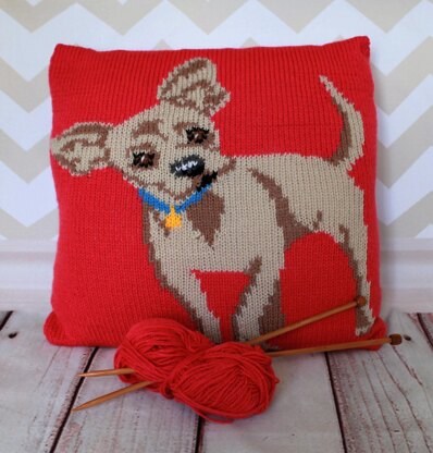 Chihuahua Pet Portrait Cushion Cover