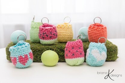 Knit EOS Lip Balm Holder / Key Chain