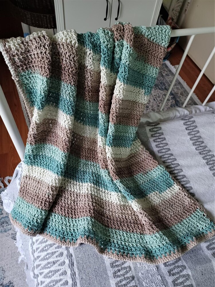 Crochet summer baby online blanket