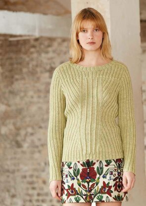 Cathleen Sweater in Rowan Pure Wool Worsted - Downloadable PDF
