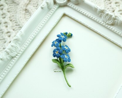 Forget me not brooch