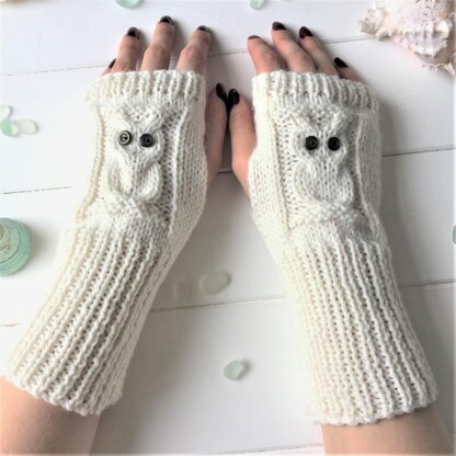 Summer Owl No Digit Mitts