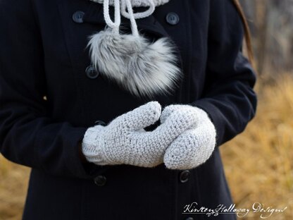 Easy Granite Stitch Mittens