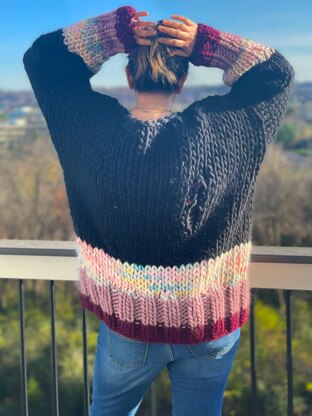 Distressed Unicorn Designer Oversized Sweater PDF Pattern