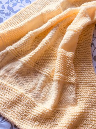 Textured Stripes Baby Blanket